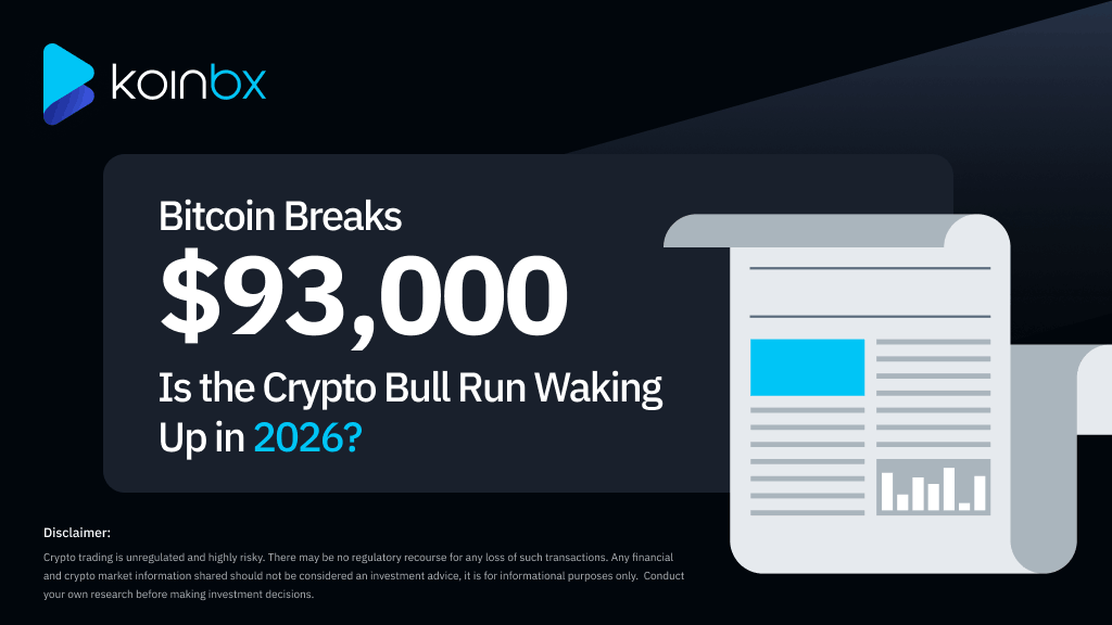 Bitcoin Hits $93,000 – Early Signal of a 2026 Bull Run?