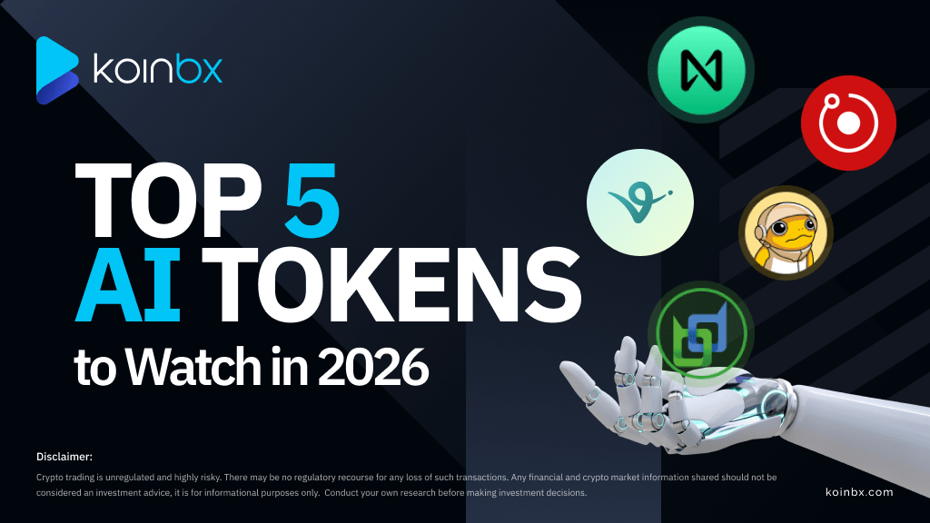 Top 5 AI Tokens to Watch in 2026 for Crypto Investors | KoinBX